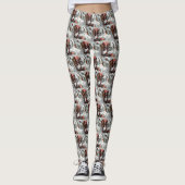 Engels Setter Dog Kerstfeest Leggings (Voorkant)