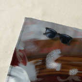 Engels Setter Dog Kerstfeest Strandlaken (In situ)