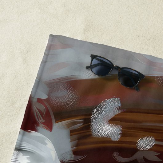 Engels Setter Dog Kerstfeest Strandlaken (In situ)