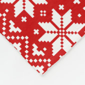 Engels Setter Dog silhouetten Kerst Patroon Fleece Deken (Hoek)