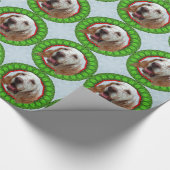 Engels Setter Happy Howliday Cadeaupapier (Hoek)