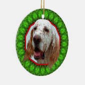 Engels Setter Happy Howliday Keramisch Ornament (Rechts)