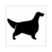 Engels Setter Hondenras Silhouette Rubberstempel (Afrduk)