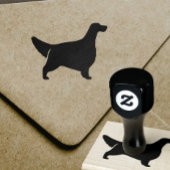 Engels Setter Hondenras Silhouette Rubberstempel