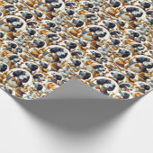  Engels Setter Illustratie Cadeaupapier (Hoek)