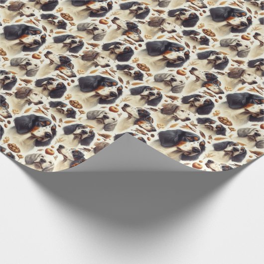  Engels Setter Naadloos Cadeaupapier (Hoek)