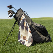  Engels Setter Naadloos Golfhanddoek (Groen)