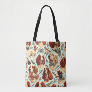 Engels Setter Naadloos Tote Bag