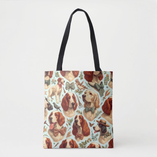  Engels Setter Naadloos Tote Bag (Voorkant)