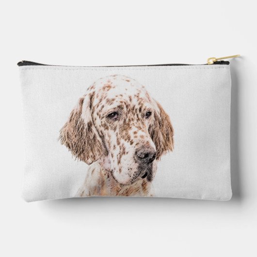 Engels Setter Oranje Belton Schilderij Pet Dog Art Etui (Achterkant)