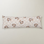 Engels Setter Oranje Belton Schilderij Pet Dog Art Lichaamskussen (Achterkant)