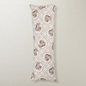 Engels Setter Oranje Belton Schilderij Pet Dog Art Lichaamskussen (Voorkant Verticaal)