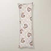 Engels Setter Oranje Belton Schilderij Pet Dog Art Lichaamskussen (Achterkant (Verticaal))