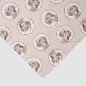 Engels Setter Oranje Belton Schilderij Pet Dog Art Tissuepapier (Detail)