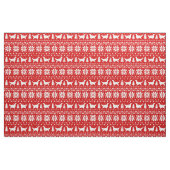 Engels Setter Silhouettes Dogs Kerstfeestdag Stof (Fat Quarter)