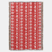 Engels Setter Silhouettes Dogs-kerstpatroon Deken (Voorkant Verticaal)