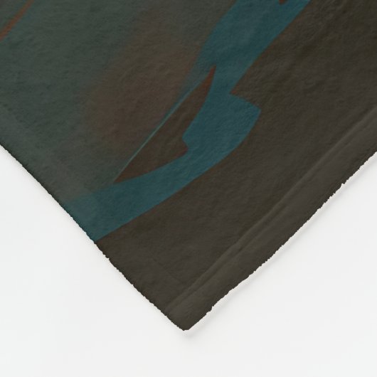 Engels setter strand surfen schilderij fleece deken (Hoek)