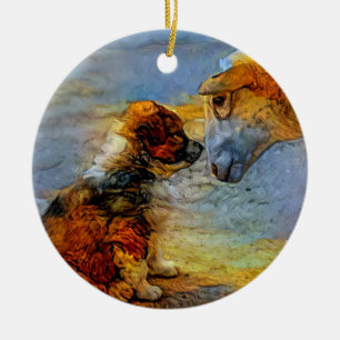 Engels Shepherd Ornament (tweezijdig)