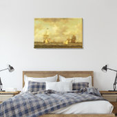 Engels Ships Coming to Anchor in a Fresh Breeze ( Canvas Afdruk (Insitu (Slaapkamer))