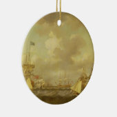 Engels Ships Coming to Anchor in a Fresh Breeze ( Keramisch Ornament (Rechts)