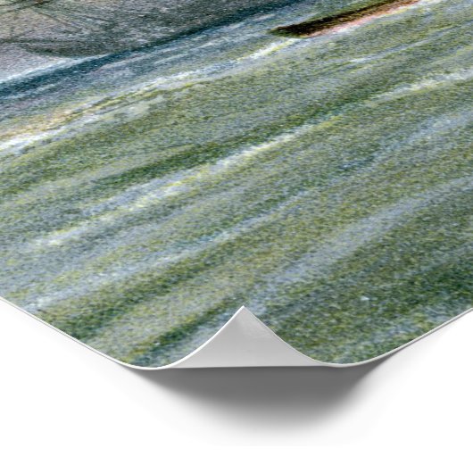 Engels slagschip ongeveer 1650 poster (Hoek)