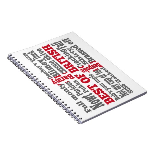 Engels slang op de vlag van St George's Cross Notitieboek (Rechterzijde)