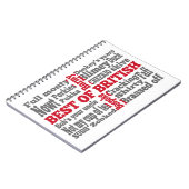 Engels slang op de vlag van St George's Cross Notitieboek (Linkerzijde)