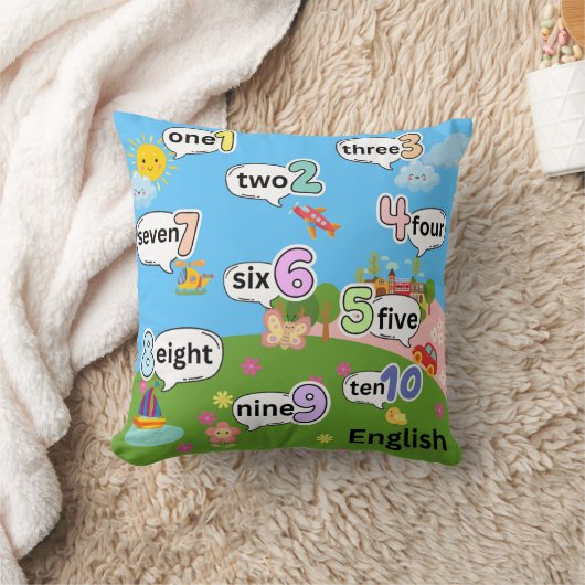 Engels & Spaans Aantal 1 tot 10 Sierkussen (Deken)