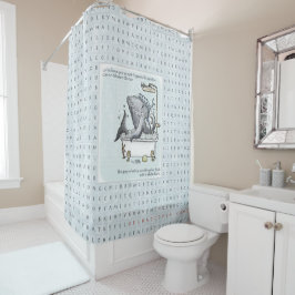 Engels/Spaans showgordijn - moeilijk/difícil Douchegordijn