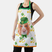Engels Spaniel Holiday Decor St Patrick's Day Dog Schort (Insitu)