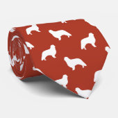 Engels Speelgoed Spaniel Hondenras Silhouetten Pat Stropdas (Opgerold)