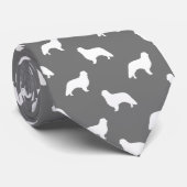 Engels Speelgoed Spaniel Hondenras Silhouetten Pat Stropdas (Opgerold)