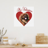 Engels Speelgoed Spaniel Mijn Valentijn Poster (Keuken)