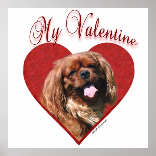 Engels Speelgoed Spaniel Mijn Valentijn Poster (Voorkant)