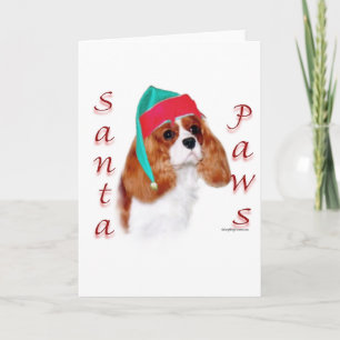 Engels Speelgoed Spaniel Santa Paws Feestdagen Kaart