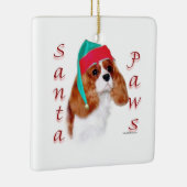 Engels Speelgoed Spaniel Santa Paws Keramisch Ornament (Rechts)