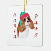 Engels Speelgoed Spaniel Santa Paws Keramisch Ornament (Links)