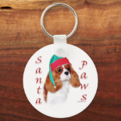 Engels Speelgoed Spaniel Santa Paws Sleutelhanger (Achterkant)