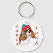 Engels Speelgoed Spaniel Santa Paws Sleutelhanger (Achterkant)