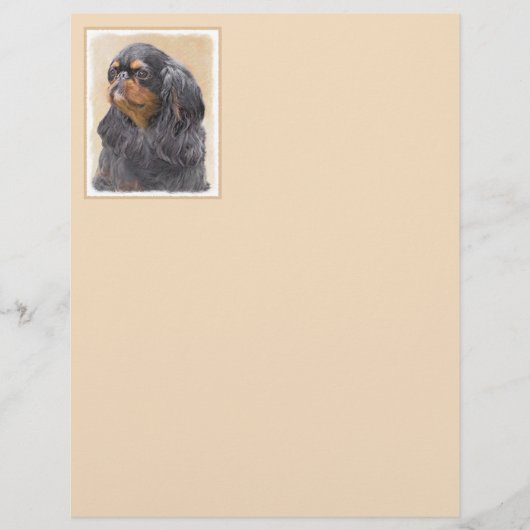 Engels Speelgoed Spaniel Schilderen Originele Dier (Voorkant)