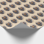 Engels Speelgoed Spaniel Schilderen Originele Dier Cadeaupapier (Hoek)