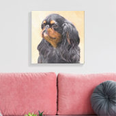 Engels Speelgoed Spaniel Schilderen Originele Dier Canvas Afdruk (Insitu (Woonkamer))