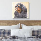 Engels Speelgoed Spaniel Schilderen Originele Dier Canvas Afdruk (Insitu (Slaapkamer))