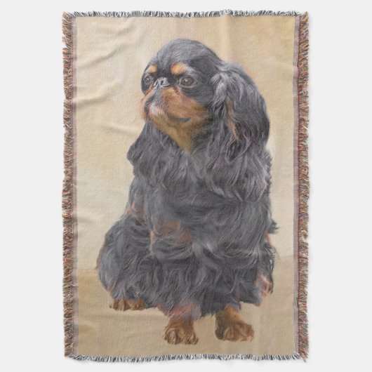 Engels Speelgoed Spaniel Schilderen Originele Dier Deken (Voorkant Verticaal)