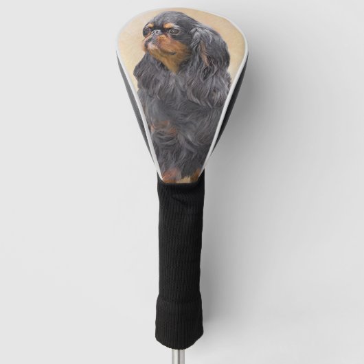 Engels Speelgoed Spaniel Schilderen Originele Dier Golfheadcover (Voorkant)