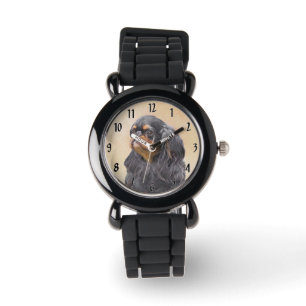 Engels Speelgoed Spaniel Schilderen Originele Dier Horloge
