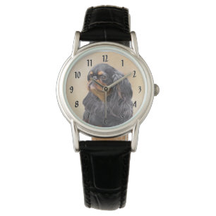 Engels Speelgoed Spaniel Schilderen Originele Dier Horloge