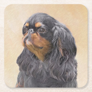 Engels Speelgoed Spaniel Schilderen Originele Dier Kartonnen Onderzetters