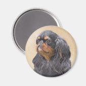 Engels Speelgoed Spaniel Schilderen Originele Dier Magneet (Voorkant / Achterkant)