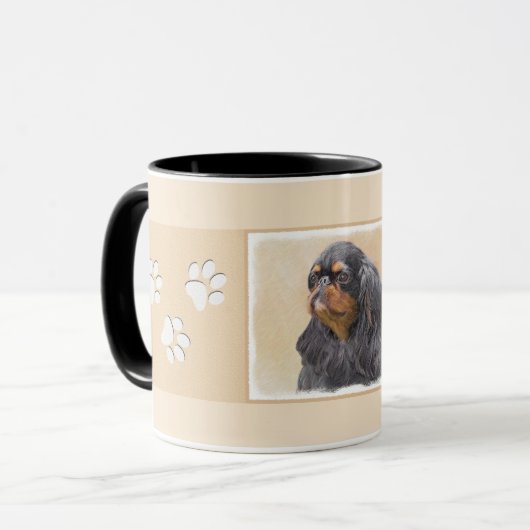 Engels Speelgoed Spaniel Schilderen Originele Dier Mok (Voorkant links)